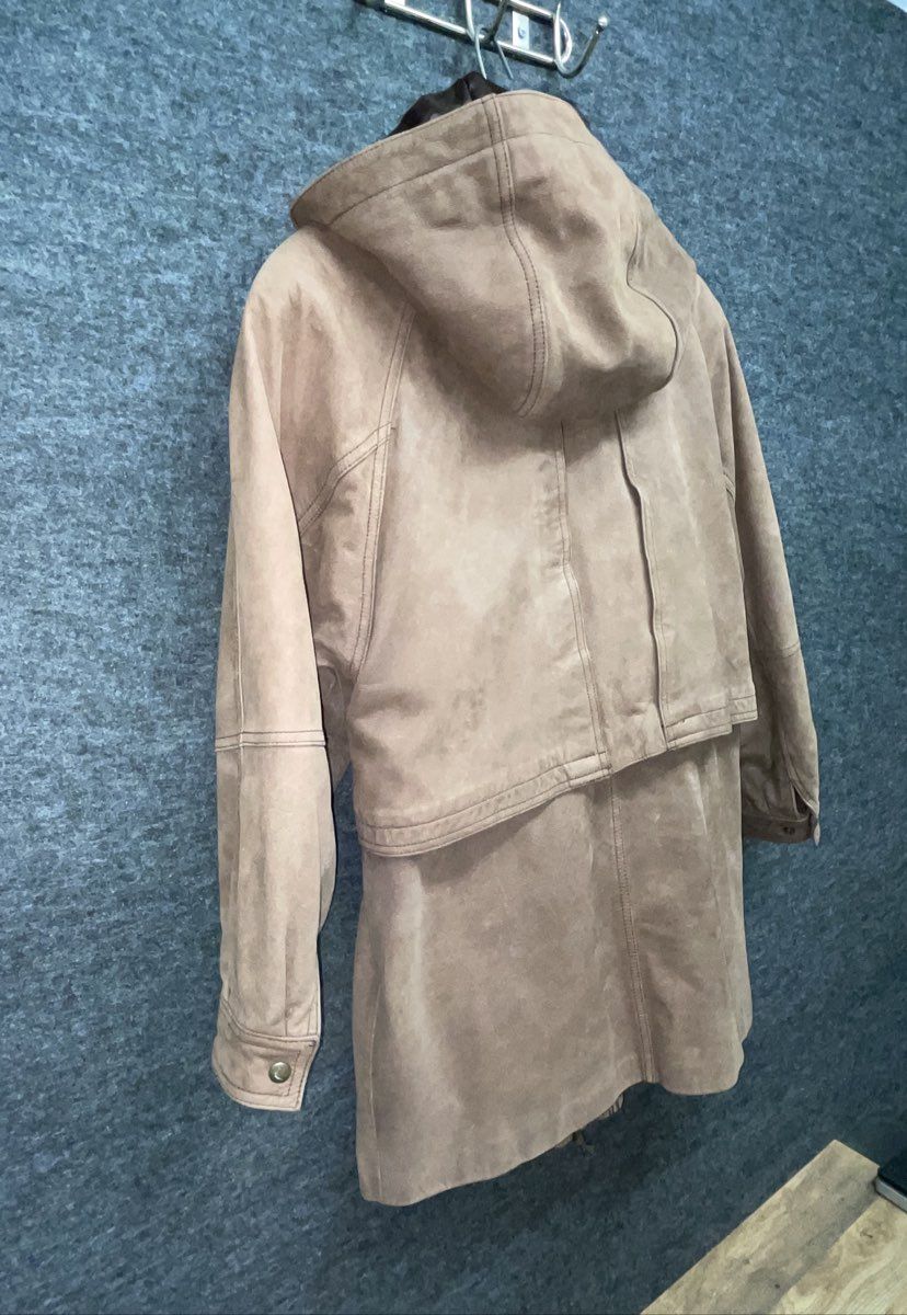 Vintage 90s Wilsons Adventure Bound Suede Leather Parka Thinsulate Sz S