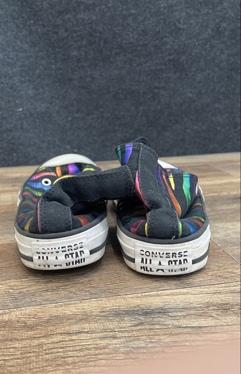 Converse Chuck Taylor All Star Rainbow Zebra Multicolor Low Top Sneakers Size 5