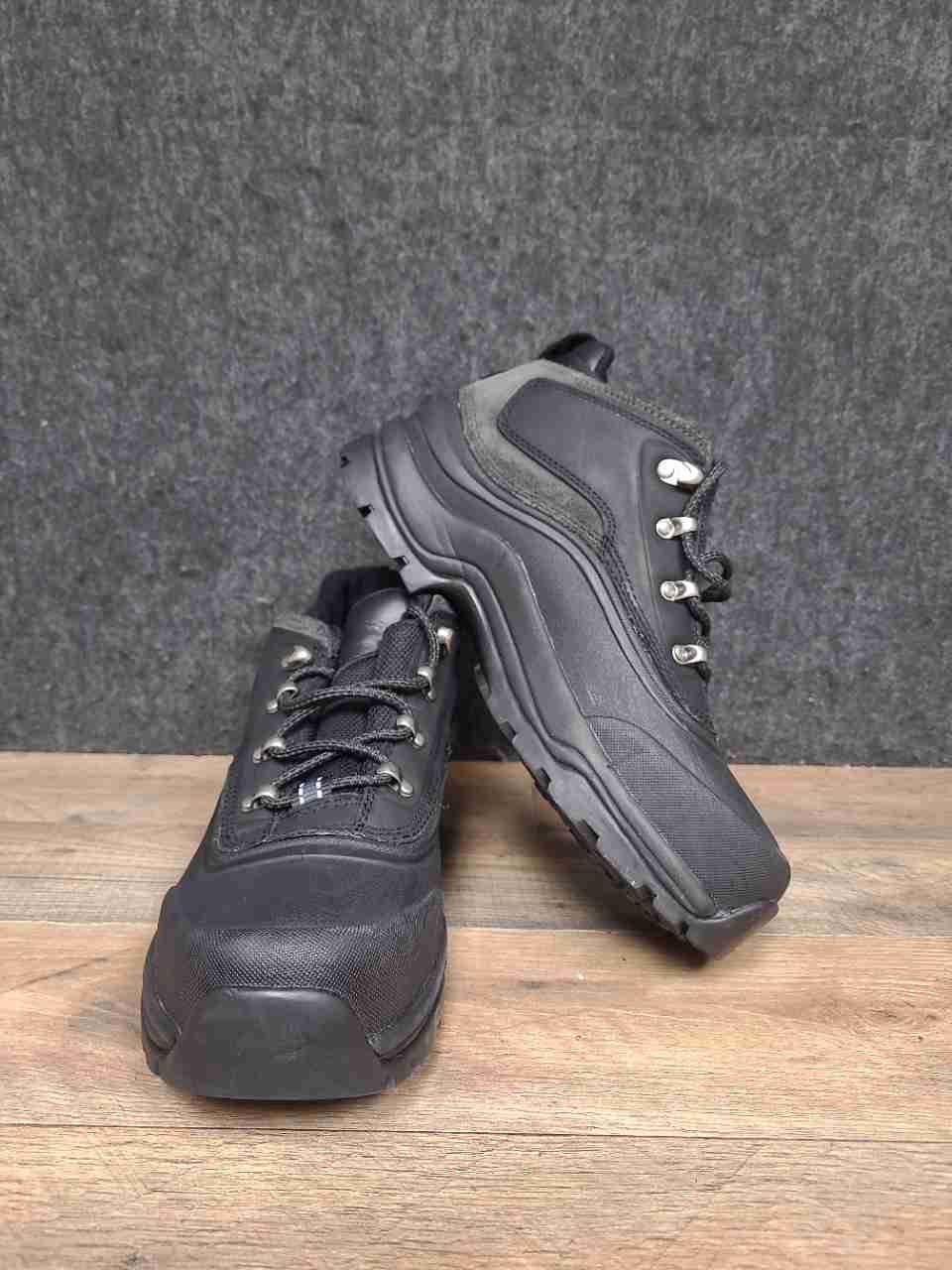 Lands' End Waterproof Black Grey Women's Hiking Boots Size 9B