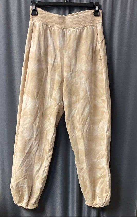 Lululemon Women's Tapered Leg Joggers Cream Beige Cloud Wash Size M