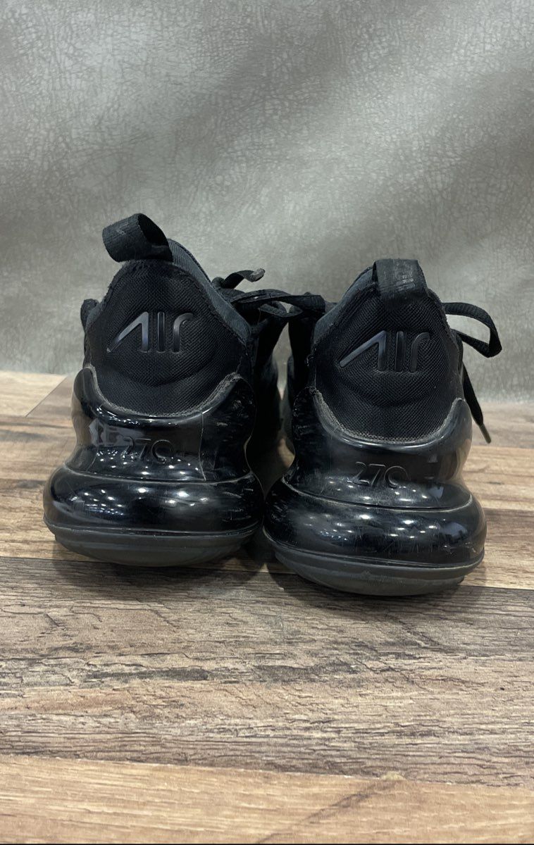 Nike Air Max 270 Triple Black Women's Sneakers Size 9.5 AH6789-006