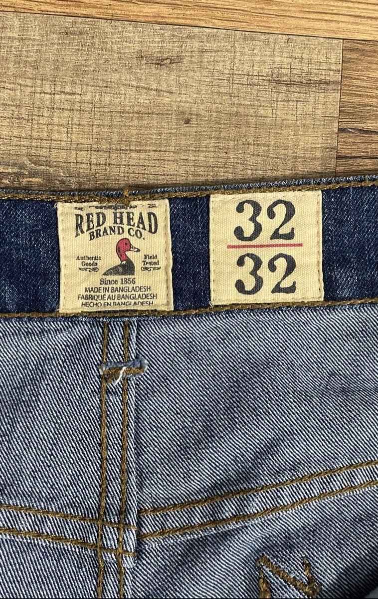 Red Head Men's Straight Leg Jeans Medium Wash Stretch Denim 5-Pocket Sz 32x32