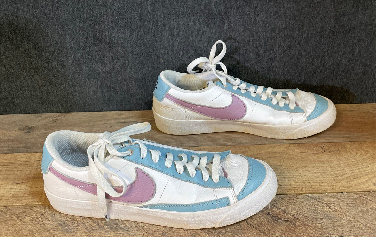 Nike Blazer Low '77 By You White Blue Lavender Women's Size 10