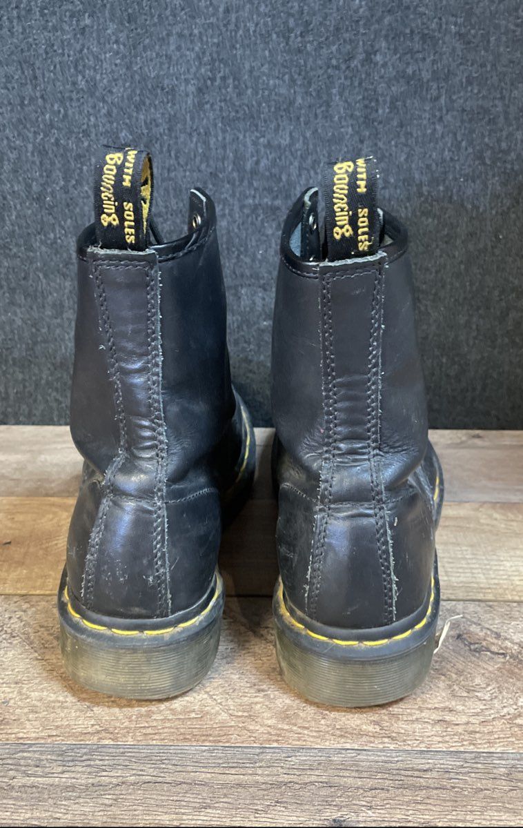 Dr. Martens 1460 Black Smooth Leather 8-Eye Boots Women's Size 10