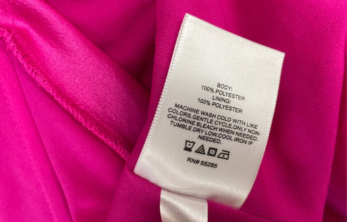 Express Women's Fuchsia Pink Strapless Wide Leg Jumpsuit NWT Sz L