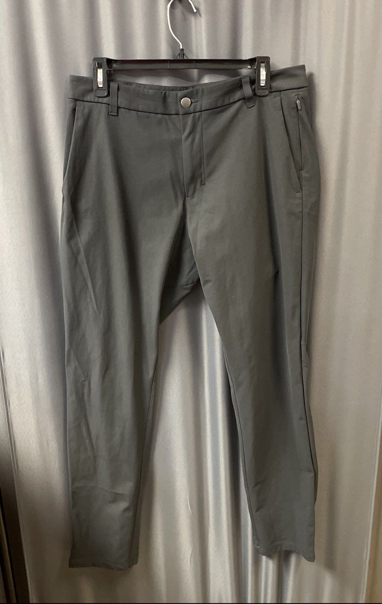 Lululemon Men's Commission Slim Fit Pants Gray Warpstreme Technical Sz 34