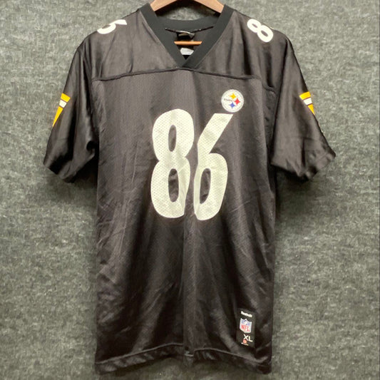 Vintage Reebok Men's Pittsburgh Steelers Hines Ward #86 NFL Jersey Black Sz XL