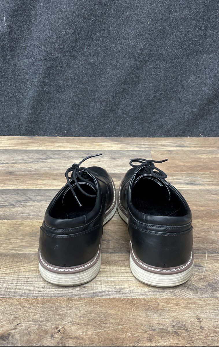 Vostey Men's Casual Dress Oxfords Black White Hybrid Lifestyle Shoes