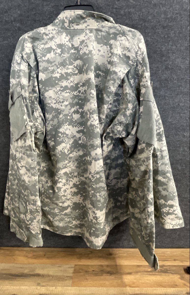 Vintage 00s US Army ACU Digital Camo Combat Uniform Coat Ripstop Sz XL Long