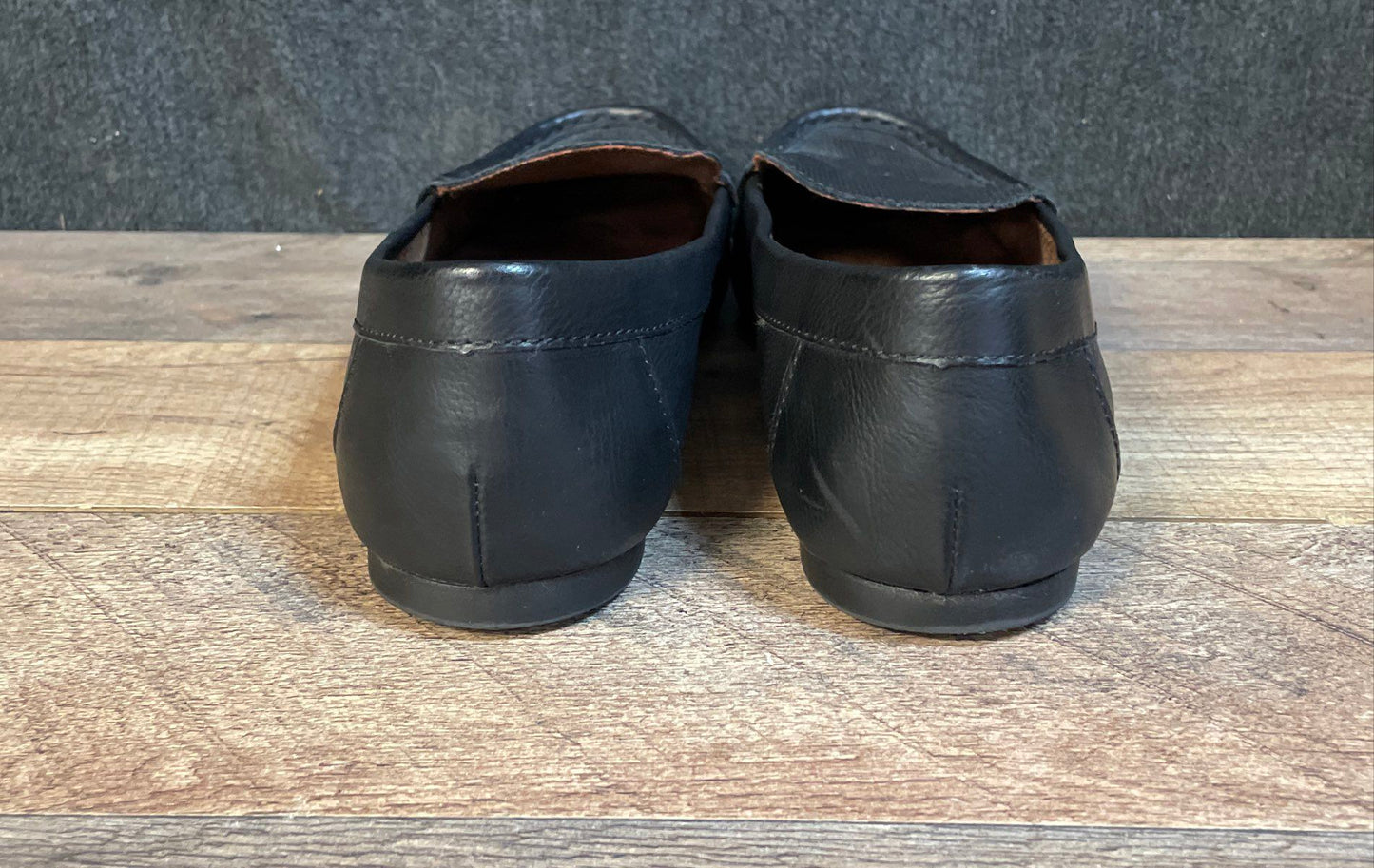 b.o.c. Moccasin Loafer Black Perforated Slip-On Women's Shoes Size 9W