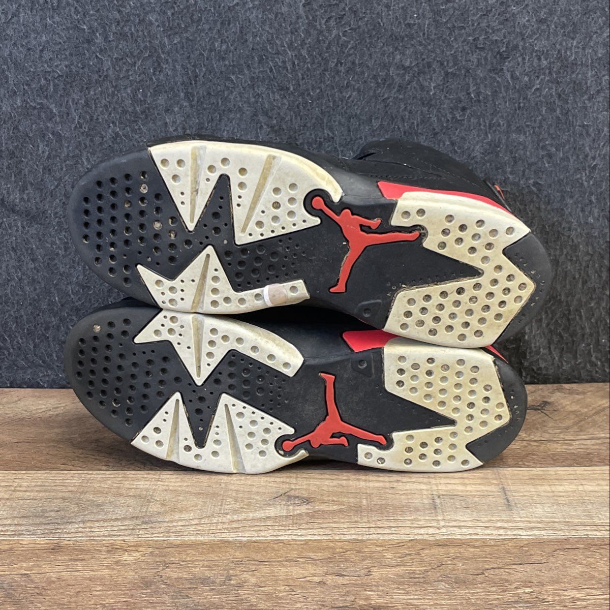 Nike Air Jordan 6 Retro Infrared Black Sneakers Kids Size 3Y
