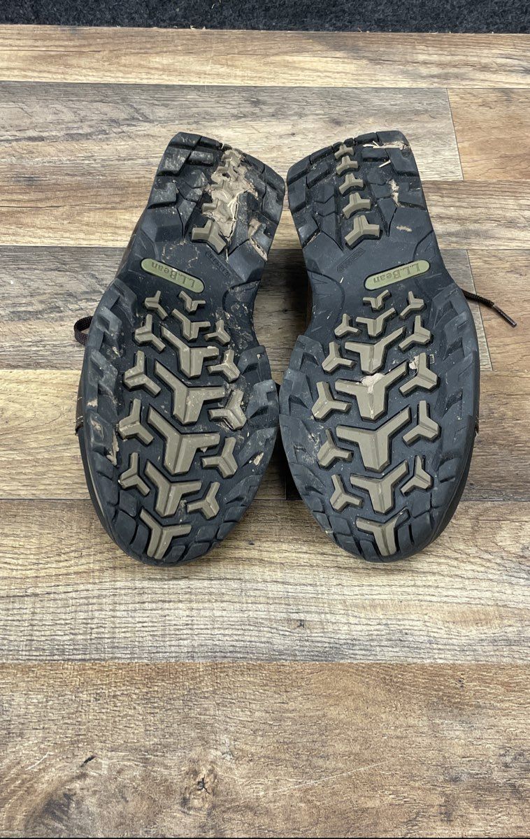 L.L. Bean Men's Snow Sneaker Brown Suede Low Top Hiking Shoes Size Unknown