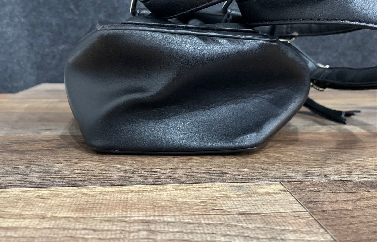 Wednesday Addams Netflix We Prefer Spooky Black Coffin Shaped Backpack