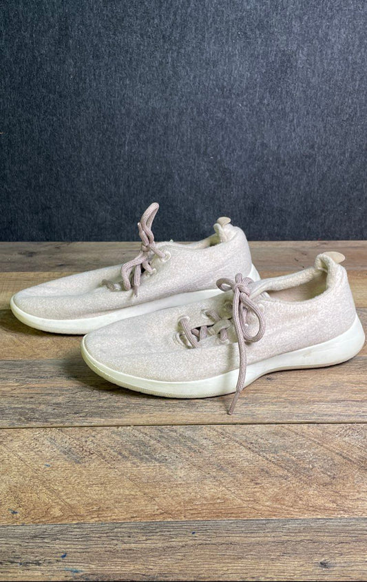 Allbirds Wool Runners Beige Superfine Merino Women's Walking Shoes Size 10