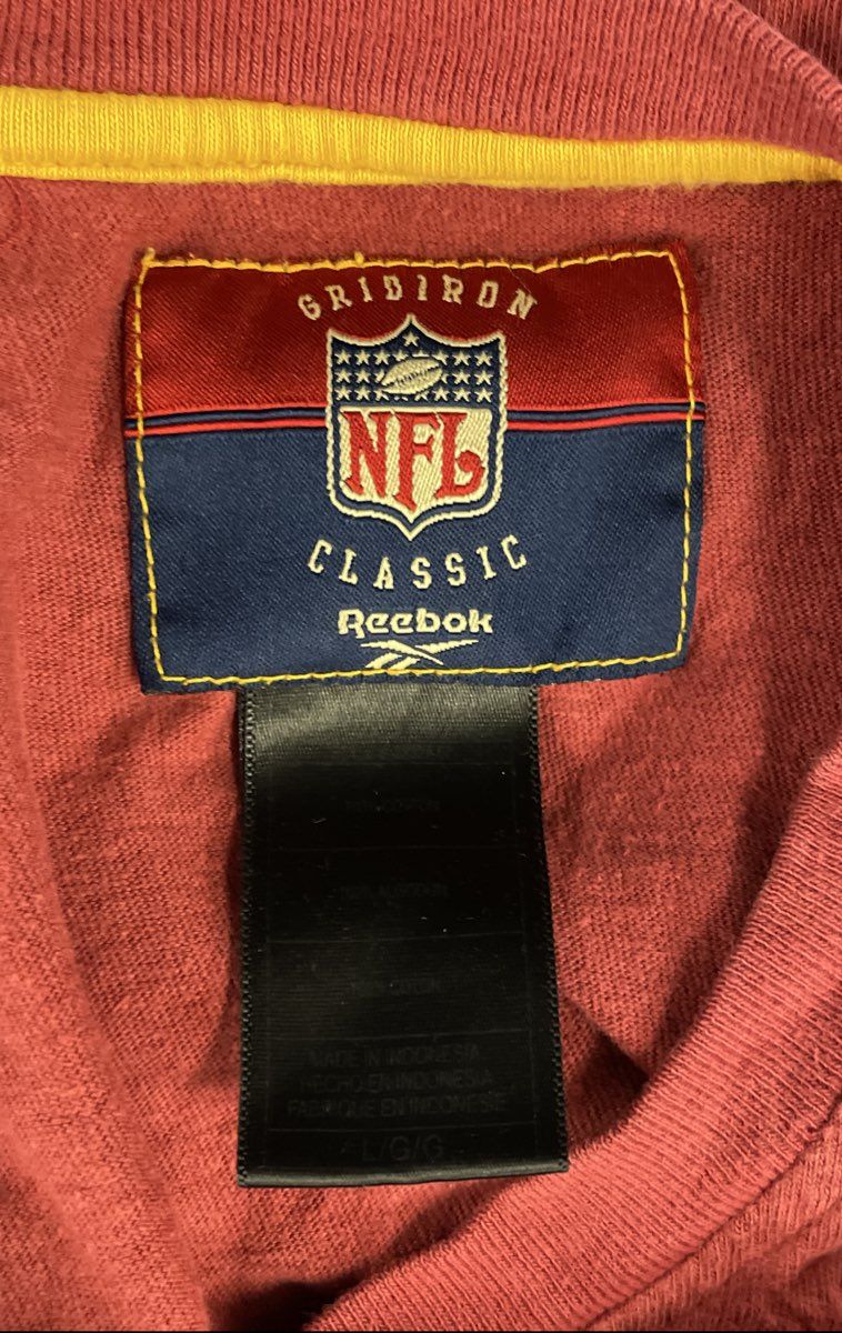 Reebok Men's Washington Redskins NFL Gridiron Classic 75th Anniversary Shirt L
