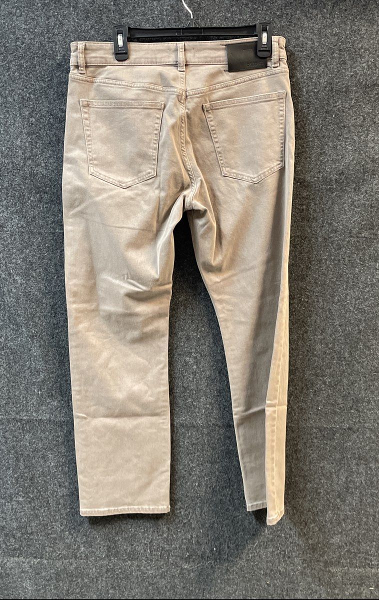 DL1961 Women's Avery Modern Straight Jeans Porcini Taupe Tencel Blend Sz 32x30