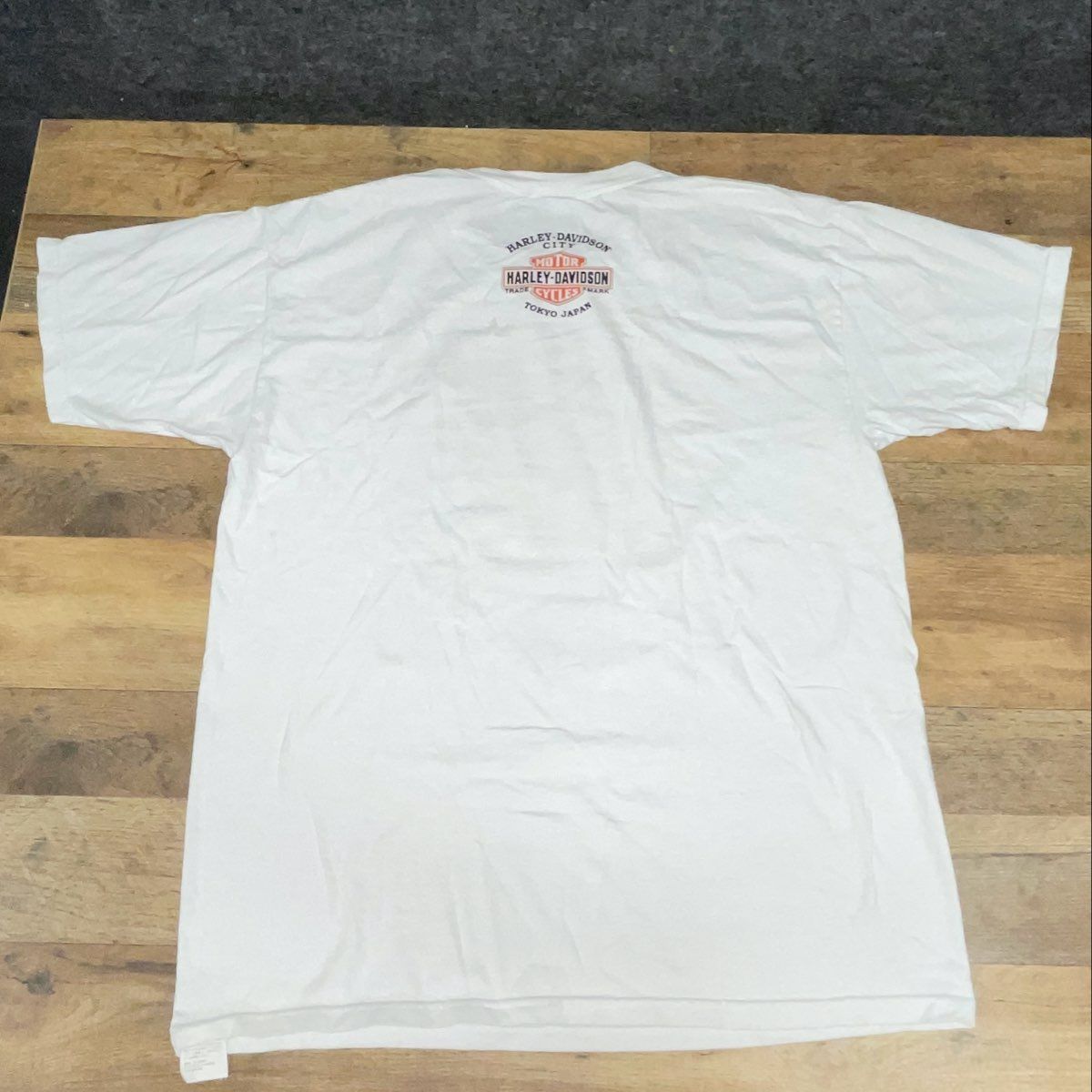 Harley-Davidson Built For Speed Pinup Graphic Tokyo Japan T-Shirt 2012 Sz L