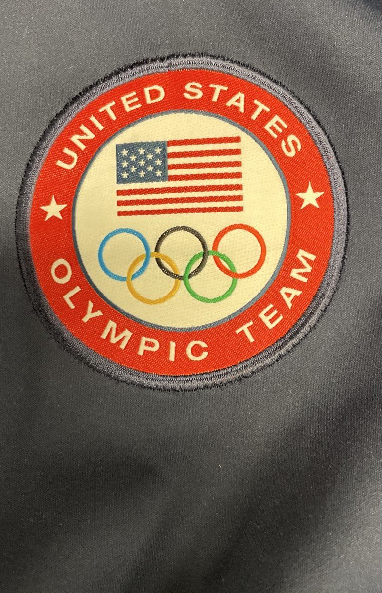 Nike Men's USA Olympic Team Track Jacket Navy Blue Full Zip USOC Sz M
