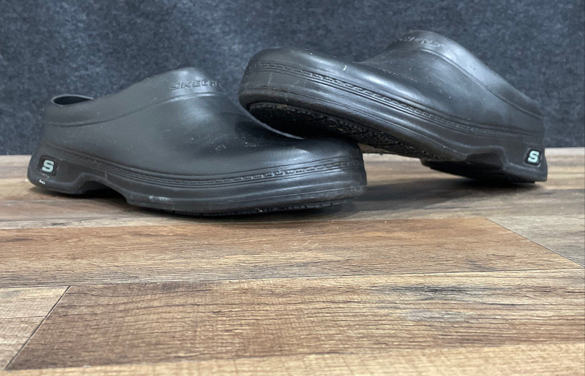 Skechers Work Black Slip Resistant Professional Clogs Men's Size 10