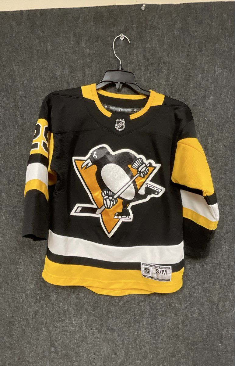 NHL Pittsburgh Penguins Youth Hockey Jersey Black Kingsmore #29 Sz S/M