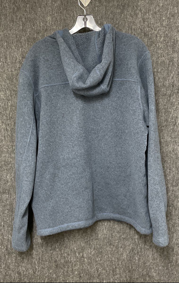 The North Face Men's Gordon Lyons Full Zip Hooded Fleece Jacket Blue Gray Sz L