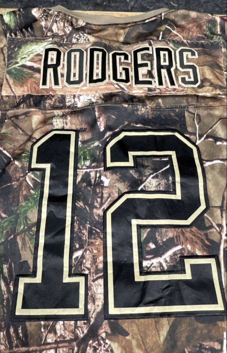 Nike Aaron Rodgers Green Bay Packers Realtree Camo Football Jersey Stitched 48