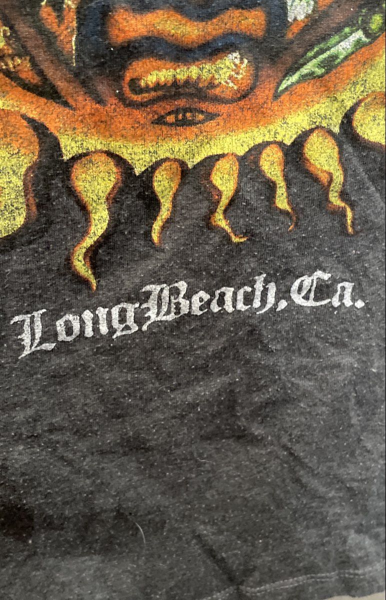 Sublime Men's Grey Sun Logo Graphic Long Beach Ca Band T-Shirt Size M