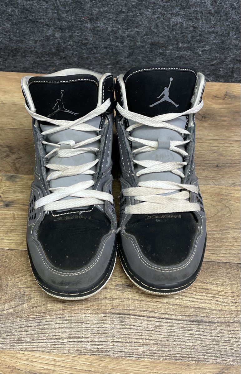 Nike Air Jordan Flight Origin GS Cool Grey Black White Sneakers Size 5Y