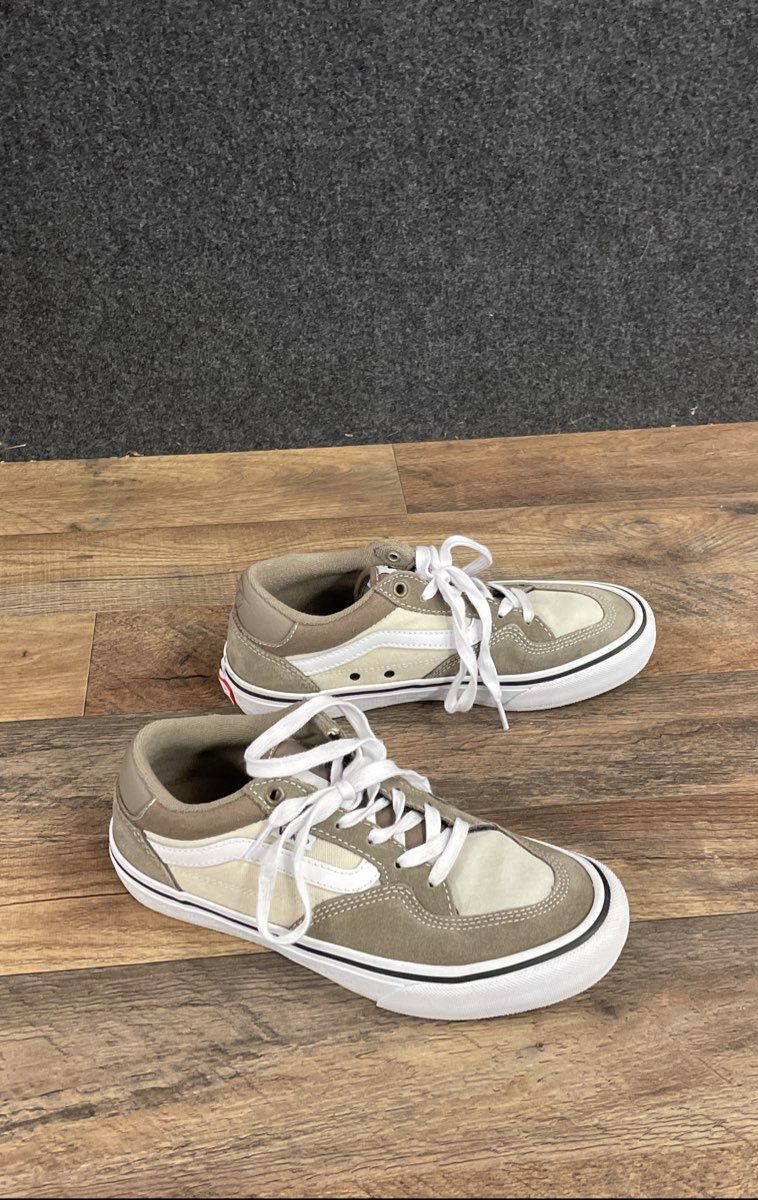 Vans Rowan Walnut White Skate Shoes Men's Size 6.5