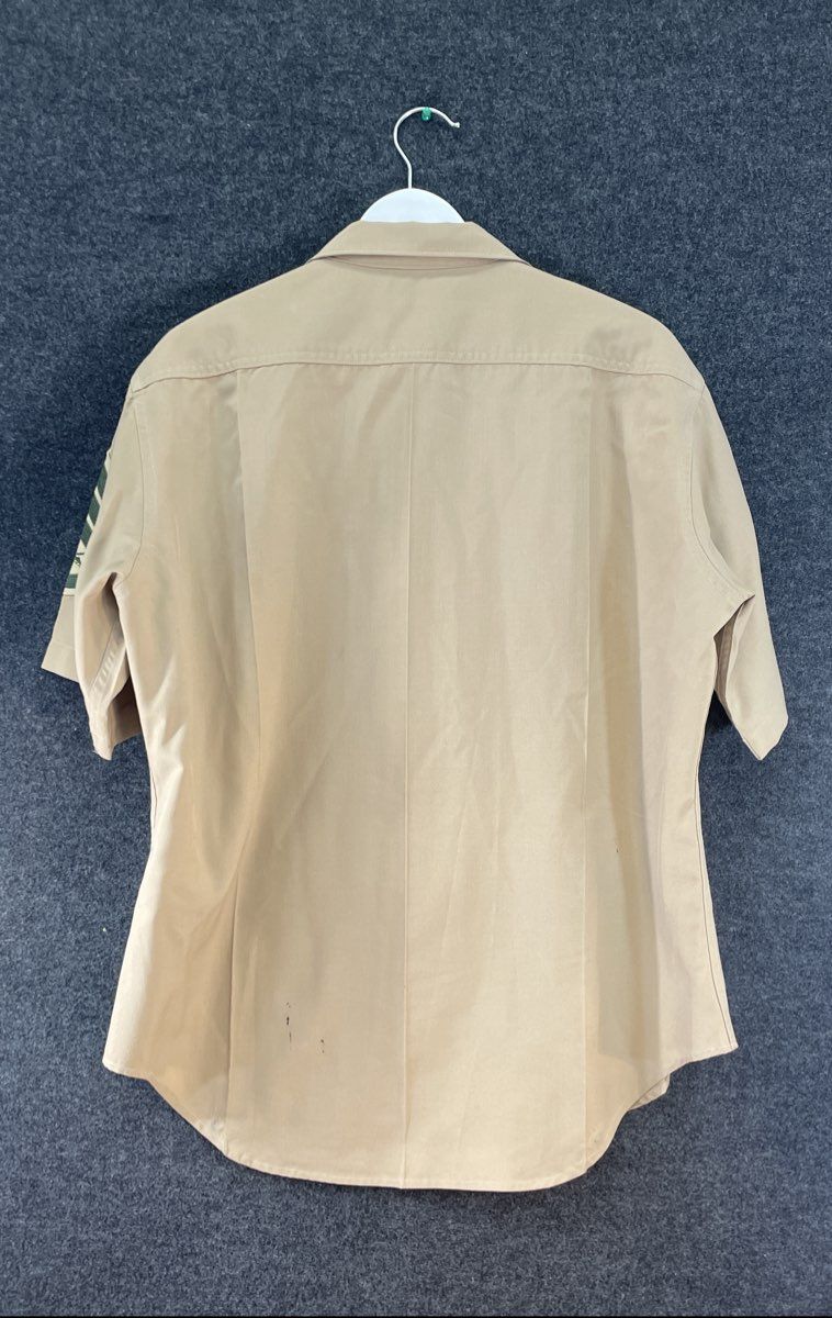DSCP USMC Men's Tan Service Uniform Shirt Staff Sergeant Rank Insignia Ribbons