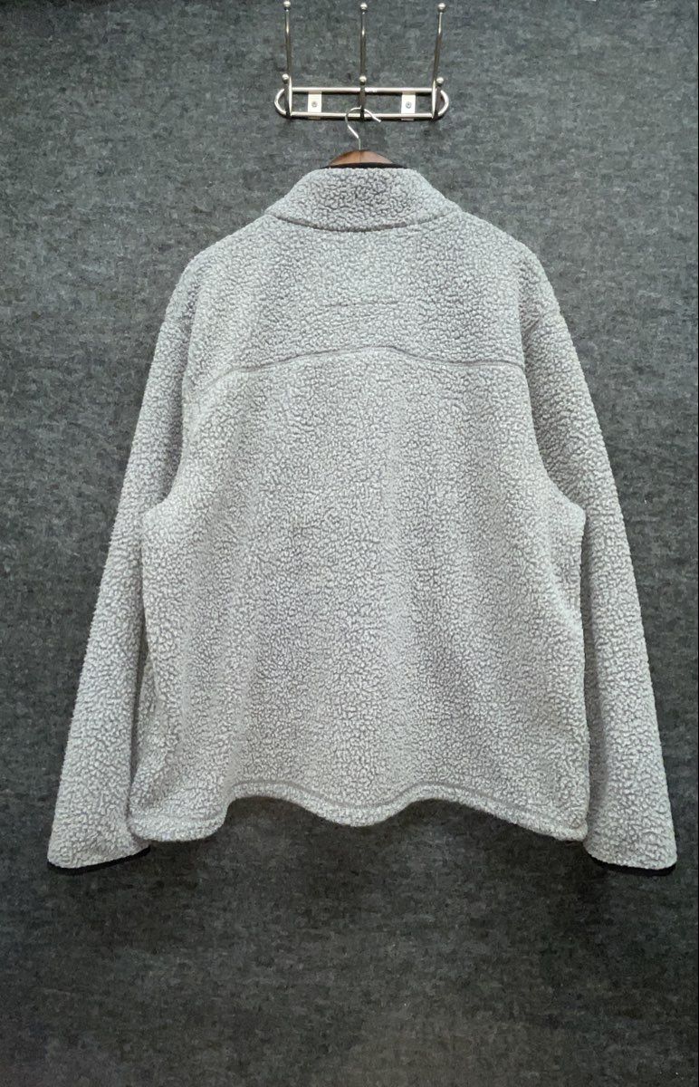Carhartt Men's Sherpa Fleece Half Snap Pullover Gray Relaxed Fit Size M