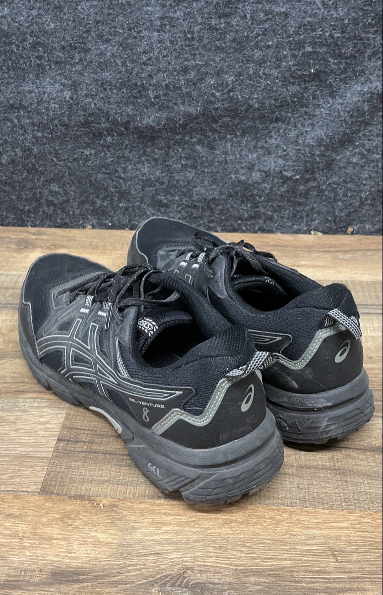 Asics Gel-Venture 8 Triple Black Trail Running Sneakers Men's Size 11