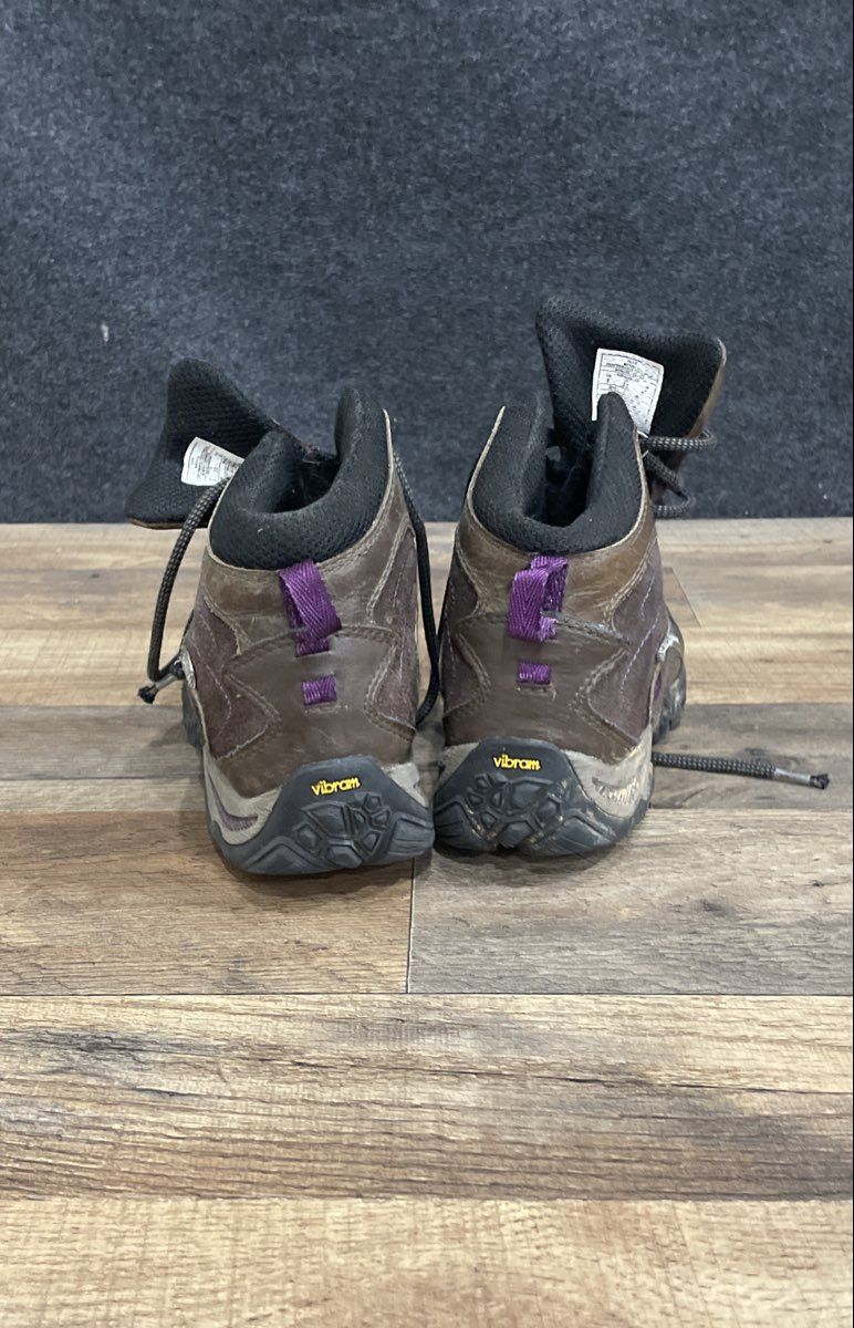 Merrell Moab Mid Waterproof Brown Purple Women's Hiking Boots Size 5