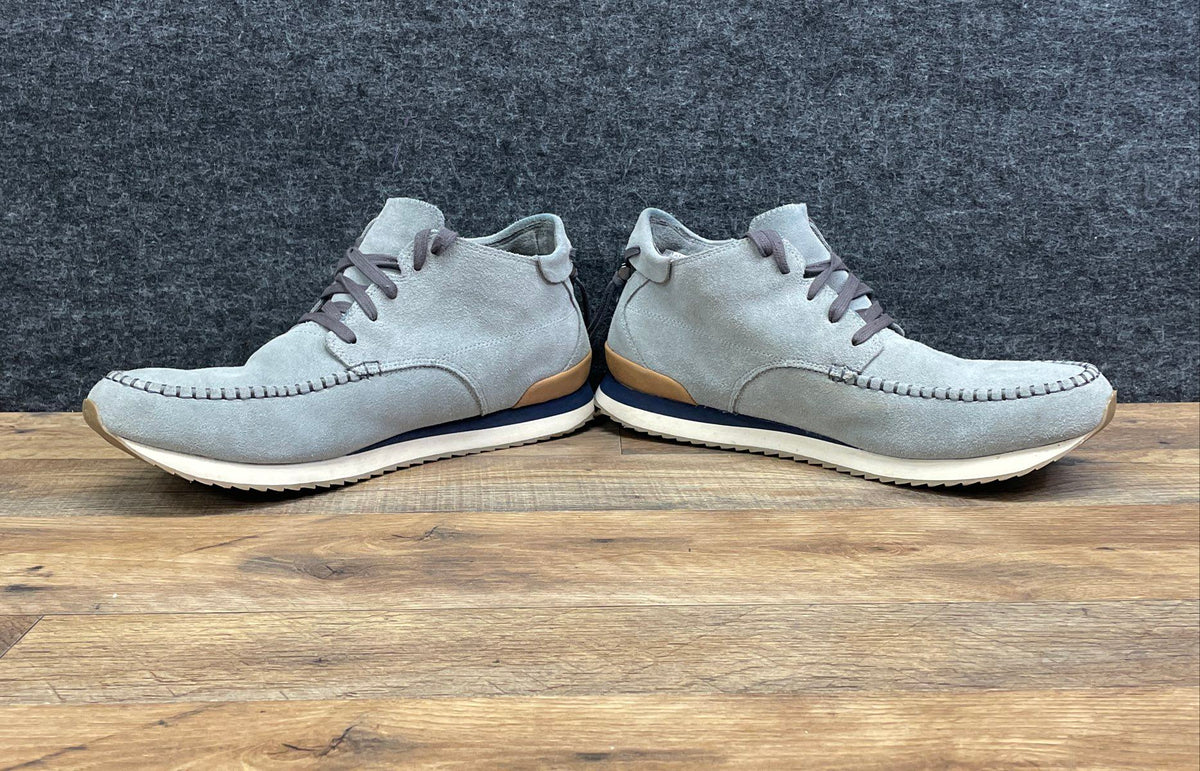 TOMS Grey Suede Moc Toe Chukka Sneaker Heel Toggle Men's Size 12