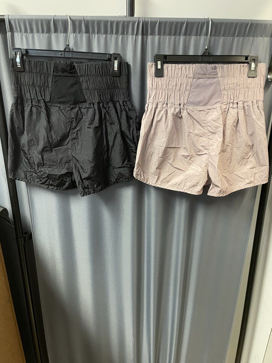 Free People Movement Women's The Way Home Shorts Lot of 2 Black Mauve Size M