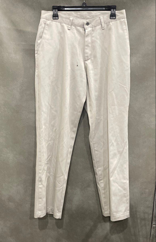 Lee Men's Grey Chino Trousers 100% Cotton Twill Flat Front Pants Sz 32x30