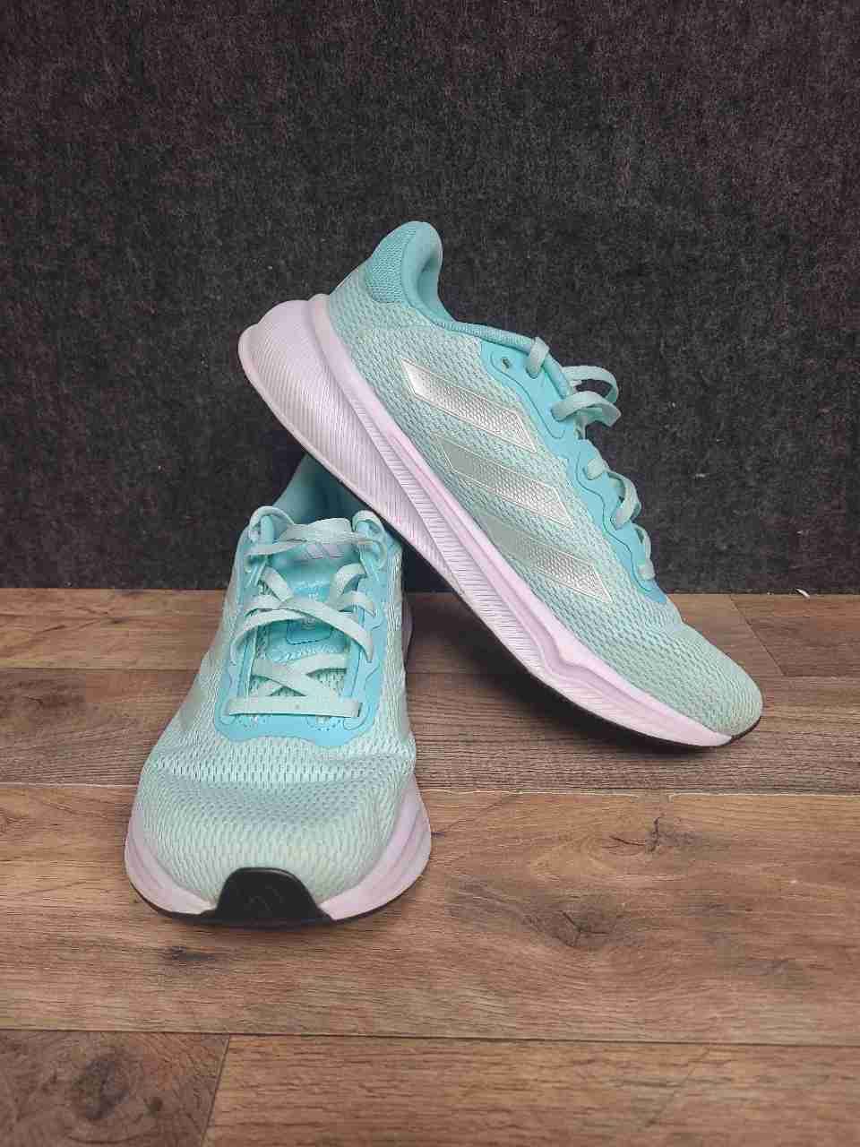 Adidas Duramo SL Mint Green Silver Women's Running Shoes Size 9.5