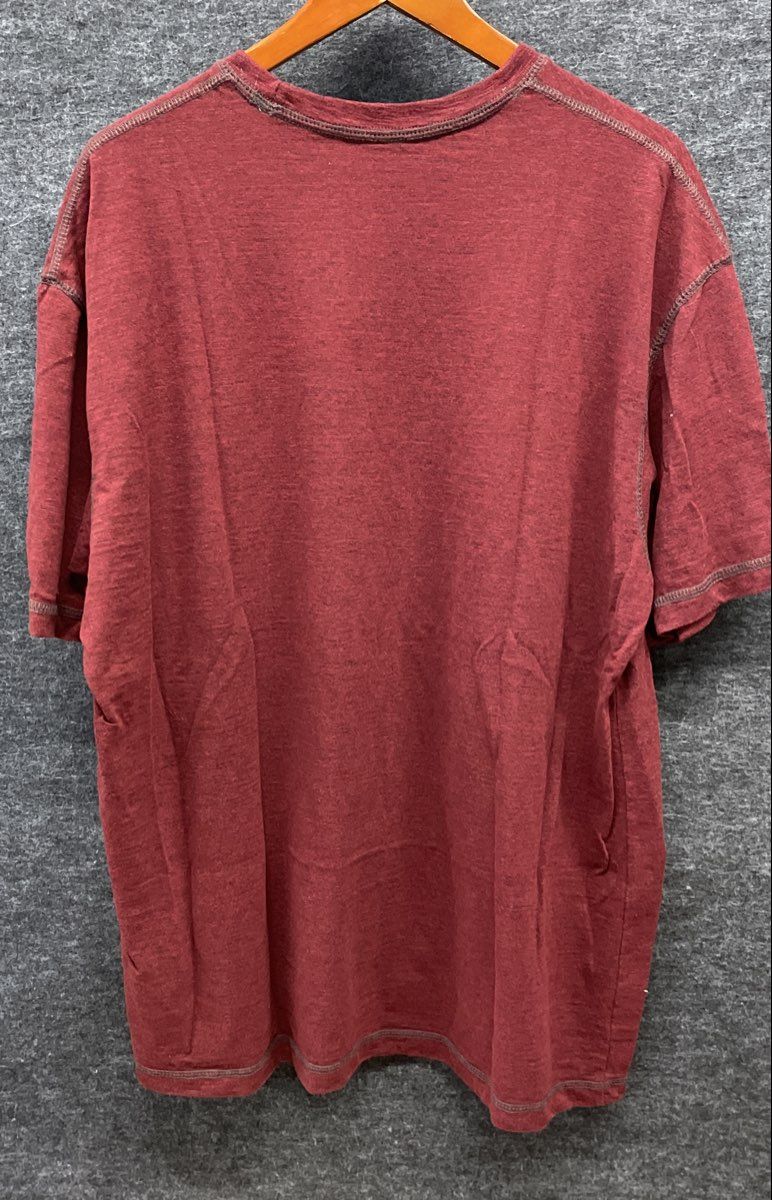 Red Head Men's Red Heathered V-Stitch Contrast Stitch T-Shirt Size XL