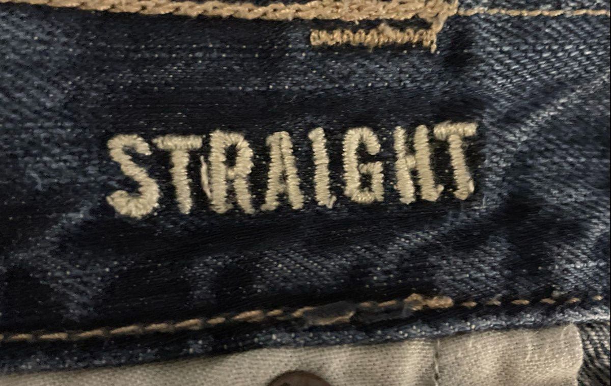 American Eagle Men's Straight Leg Faded Blue Denim Jeans Size 36x30