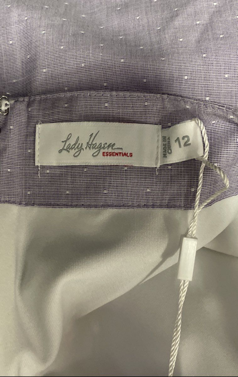 Lady Hagen Women's Purple Micro Dot Golf Skort NWT Sz 12