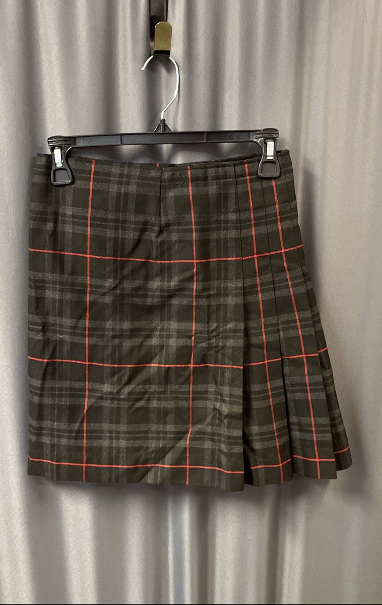 USA Kilts Women's Glyndwr Tartan Pleated Kilt Skirt Black Red 26" Waist