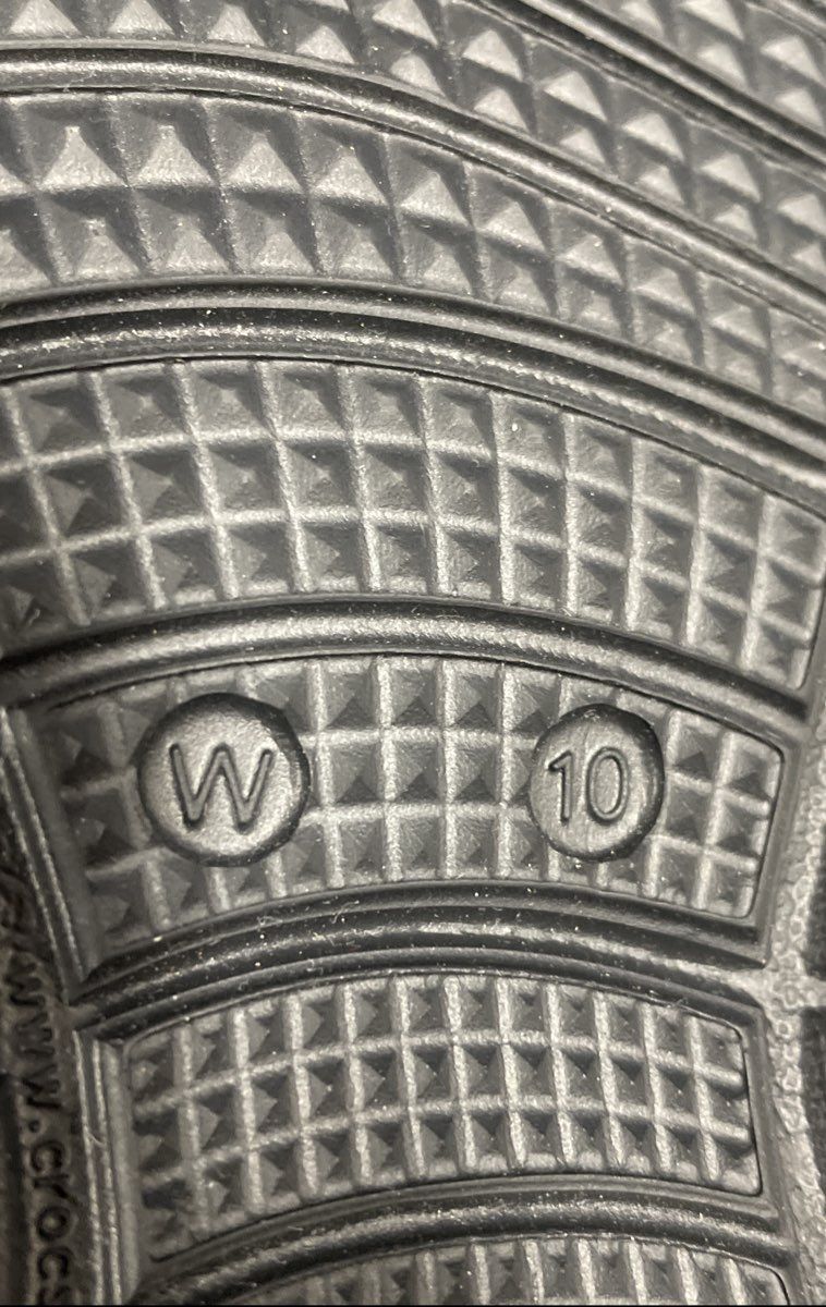 Crocs Reviva Flip Flop Sandals Black Slate Grey Women's Size 10