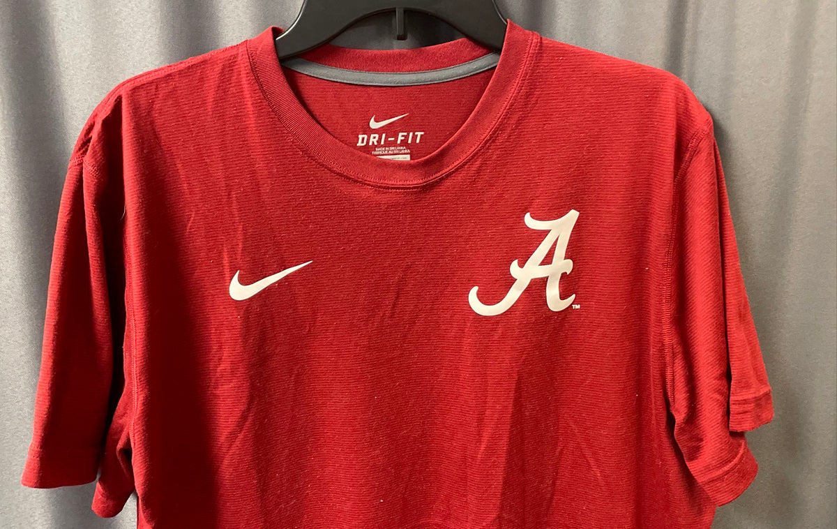 Nike Men's Alabama Crimson Tide Crimson Red Dri-Fit Performance T-Shirt Sz L