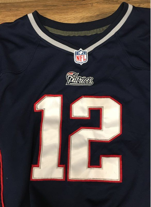 Nike Men's New England Patriots Tom Brady #12 Limited Stitched Jersey Navy 2XL