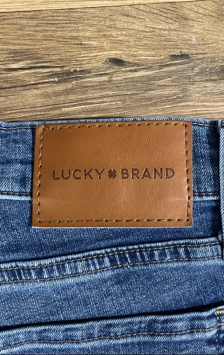 Lucky Brand Women's Sweet Mid Rise Boot Blue Jeans Sz 6/28