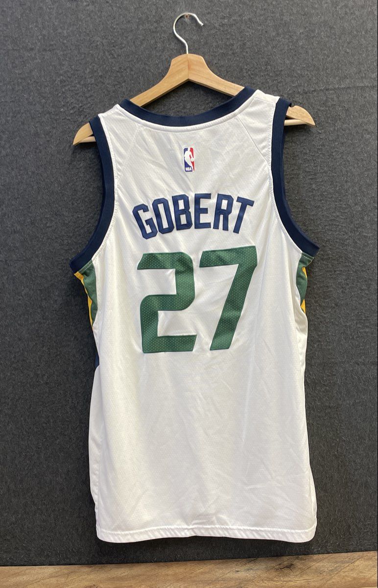 Nike Men's Utah Jazz Rudy Gobert 27 Swingman Jersey White Association Sz 48 L