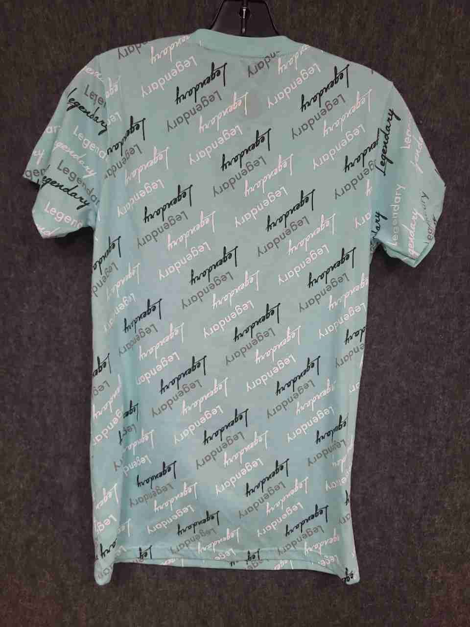 Launder Men's Legendary Bear Graphic T-Shirt Light Blue Bailey Apparel Sz S