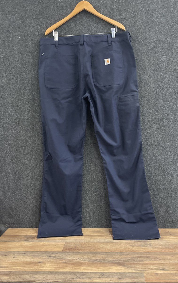 Carhartt Women's Rugged Flex Canvas Work Pants Navy Blue 103104 NWT Sz 18 Tall