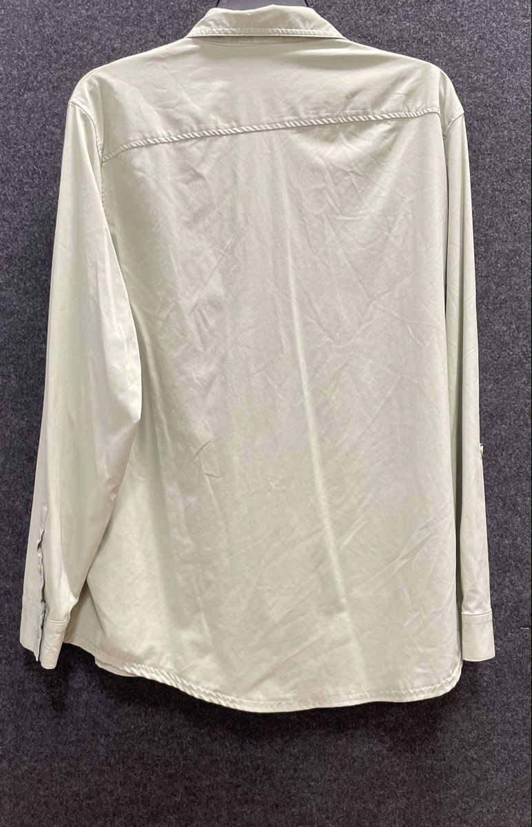 Eddie Bauer Women's Light Sage Classic Fit Long Sleeve Utility Shirt XXL