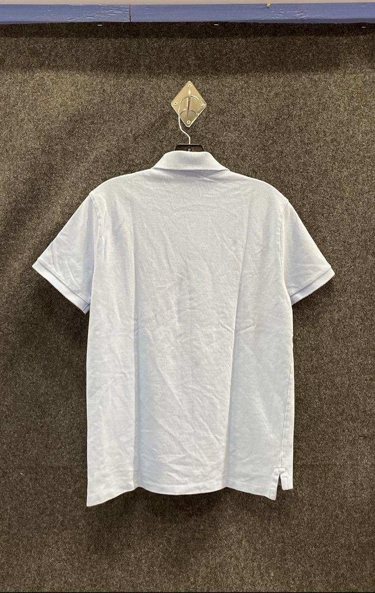 Polo Ralph Lauren Men's Light Blue Custom Slim Fit Pique Polo Shirt Size M
